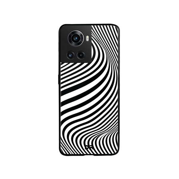 

DailyObjects Zebra Waves Glass Case Cover For OnePlus 10R