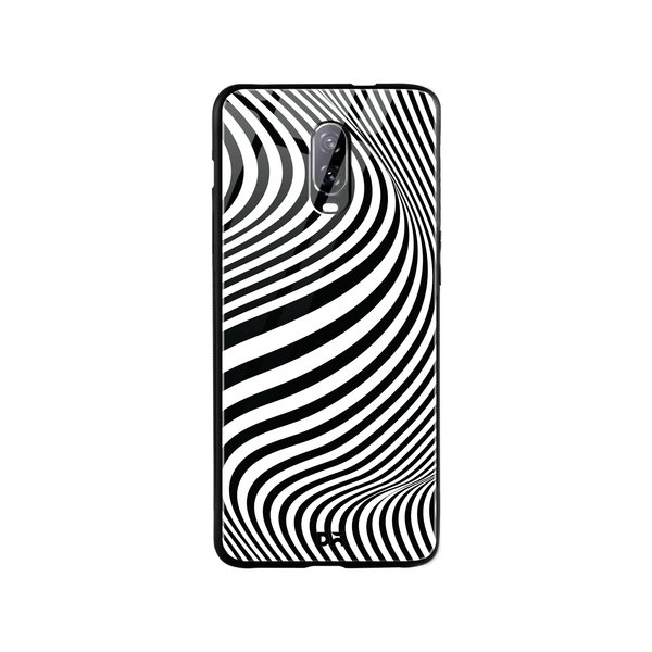 

DailyObjects Zebra Waves Glass Case Cover For OnePlus 7
