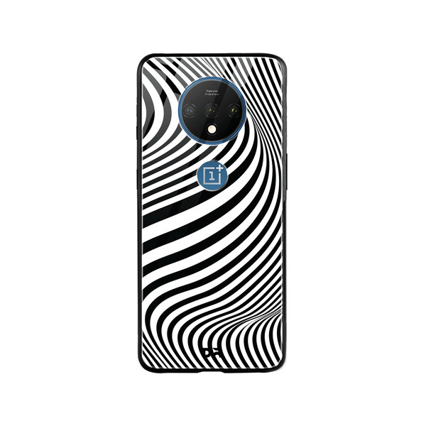 

DailyObjects Zebra Waves Glass Case Cover For OnePlus 7T