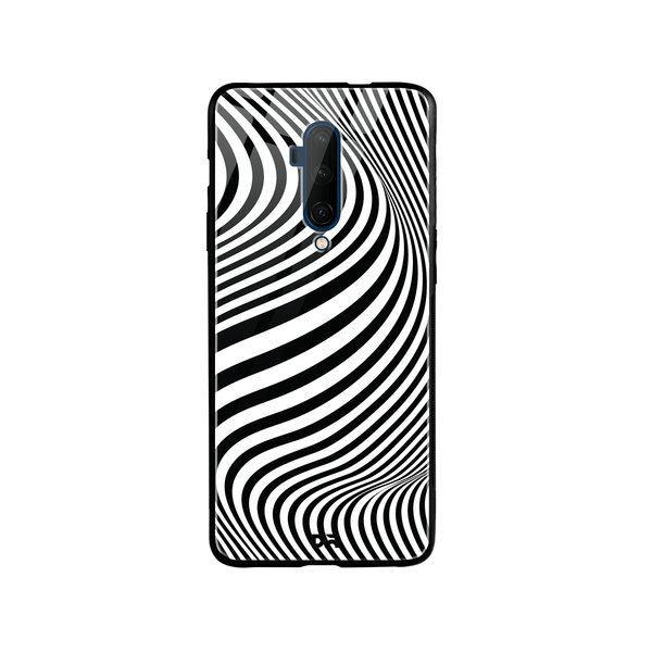 

DailyObjects Zebra Waves Glass Case Cover For OnePlus 7T Pro