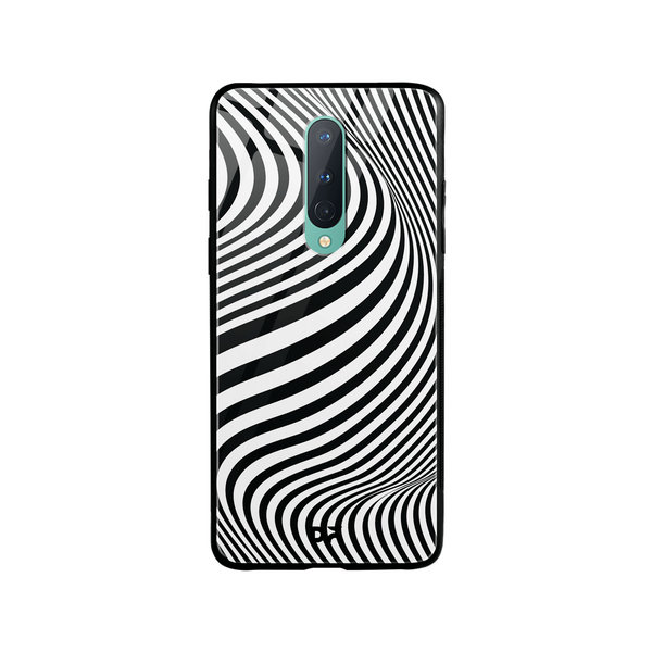 

DailyObjects Zebra Waves Glass Case Cover For OnePlus 8