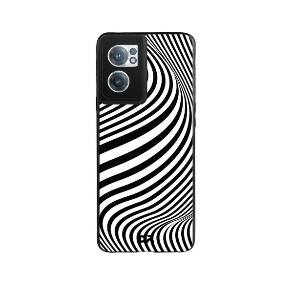 

DailyObjects Zebra Waves Glass Case Cover For OnePlus Nord CE 2