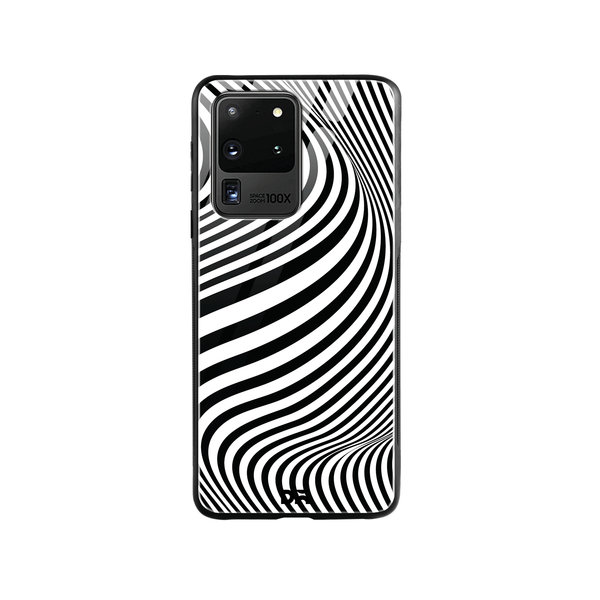 

DailyObjects Zebra Waves Glass Case Cover For Samsung Galaxy S20 Ultra