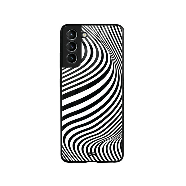 

DailyObjects Zebra Waves Glass Case Cover For Samsung Galaxy S21 Plus