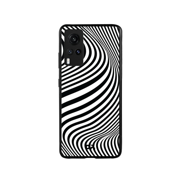 

DailyObjects Zebra Waves Glass Case Cover For Vivo X60