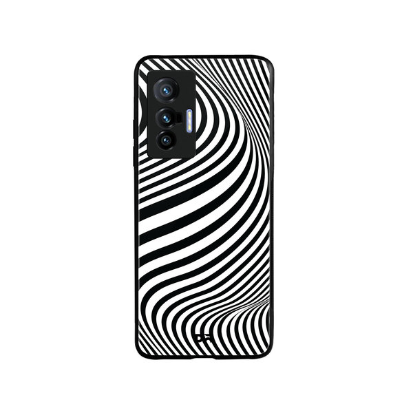 

DailyObjects Zebra Waves Glass Case Cover For Vivo X70