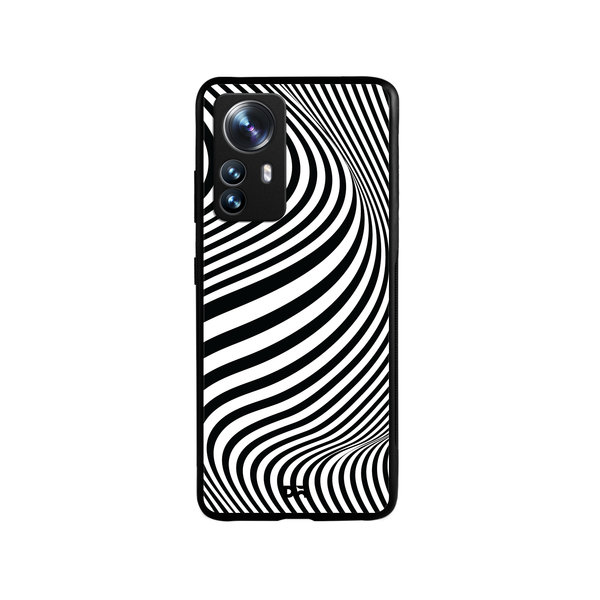 

DailyObjects Zebra Waves Glass Case Cover For Xiaomi 12 Pro