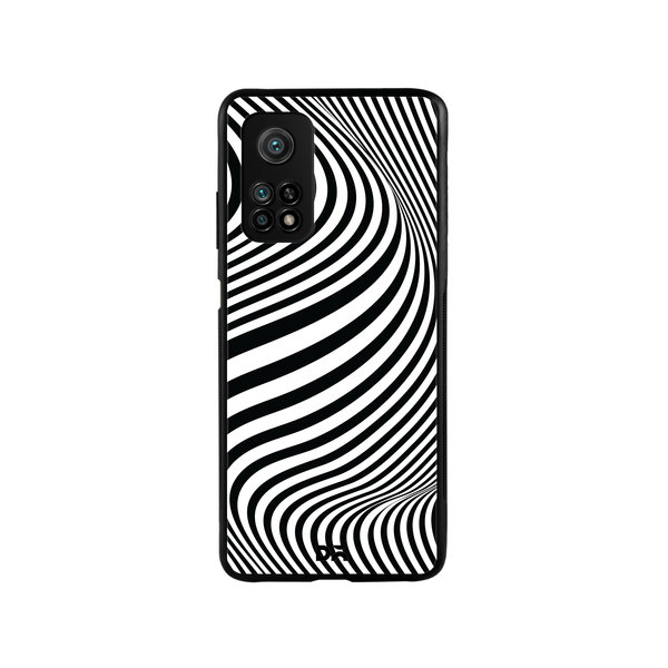 

DailyObjects Zebra Waves Glass Case Cover For Xiaomi Mi 10T
