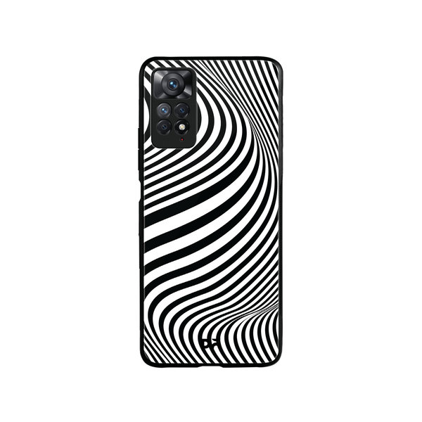 

DailyObjects Zebra Waves Glass Case Cover For Xiaomi Redmi Note 11 Pro