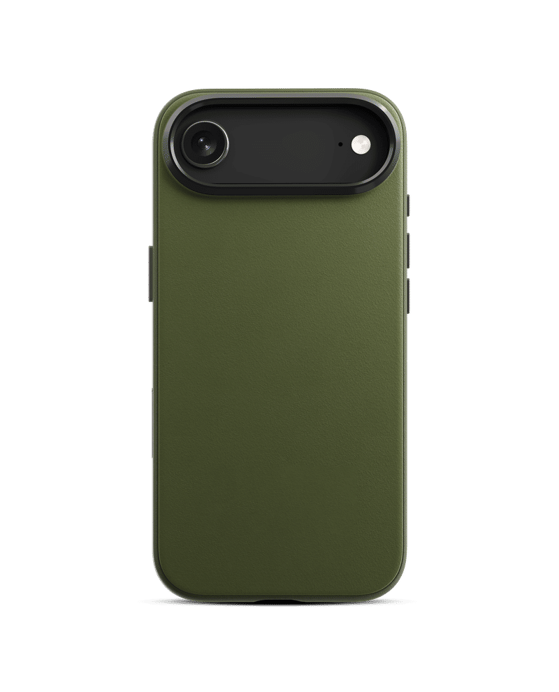 Green-Olive Leatherite MagSafe Phone Case Cover for iPhone Air