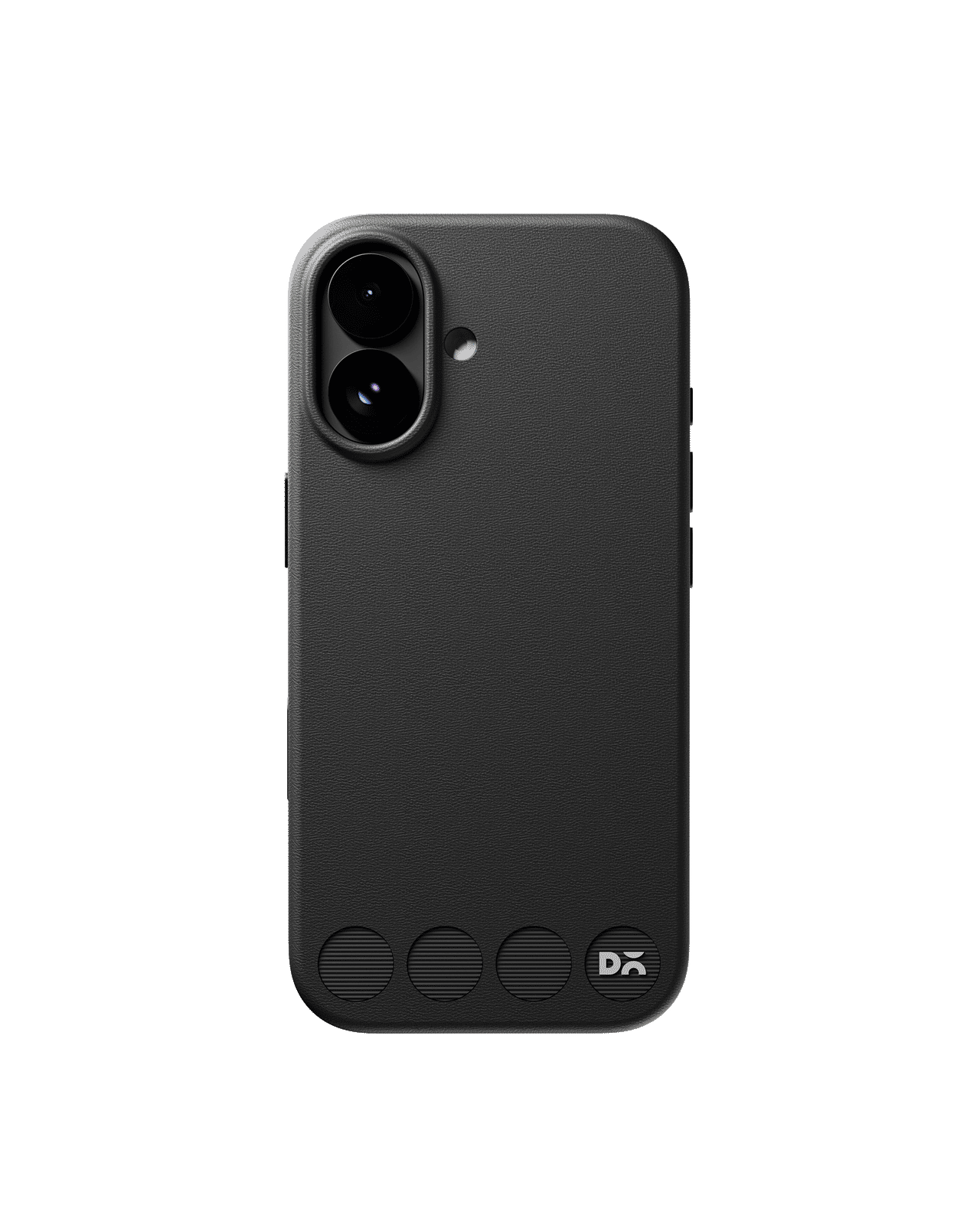 Iris Black Stack Leatherette Phone Case for iPhone 16