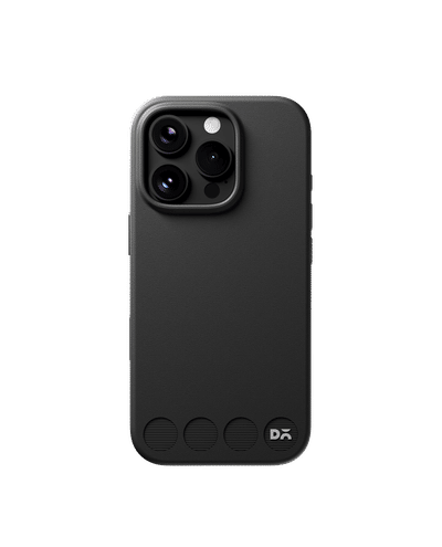 Iris Black Stack Leatherette Phone Case for iPhone 16 Pro