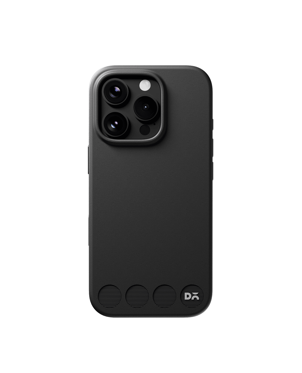 Iris Black Stack Leatherette Phone Case for iPhone 16 Pro