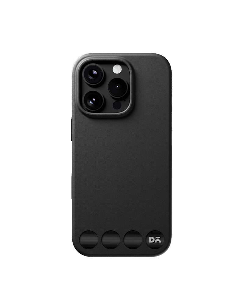 Iris Black Stack Leatherette Phone Case for iPhone 16 Pro Max