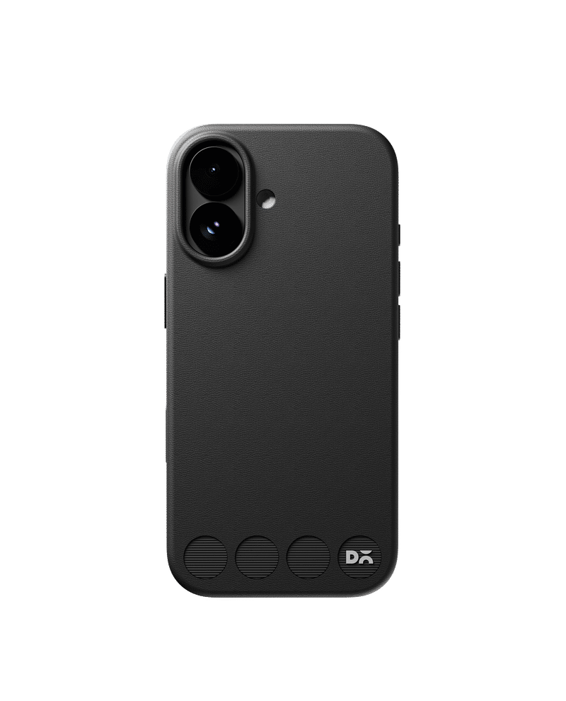 Iris Black Stack Leatherette Phone Case for iPhone 17