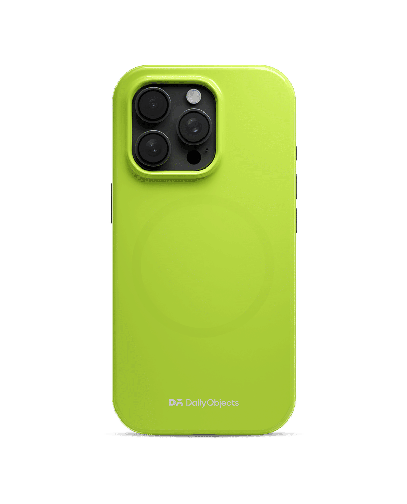 Lime Enamel Bumper MagSafe iPhone 15 Pro Case