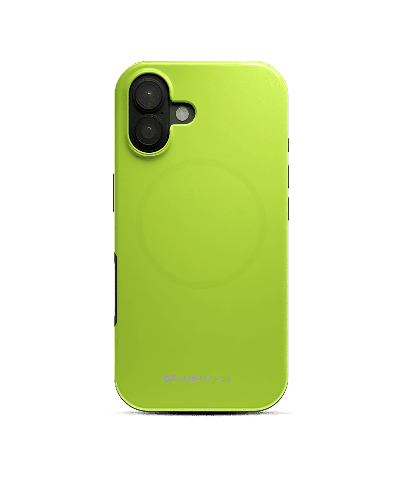 Lime Enamel Bumper MagSafe iPhone 16 Case | Enamel Lime
