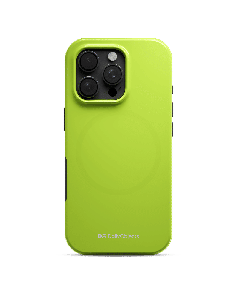 Lime Enamel Bumper MagSafe iPhone 16 Pro Case