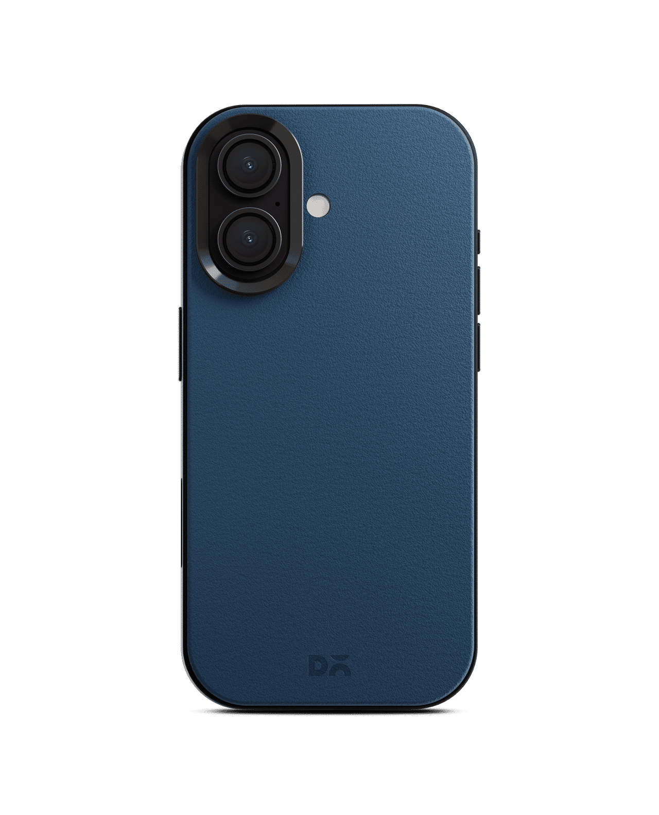 Navy Blue-Grey Leatherite MagSafe Phone Case Cover for iPhone 17