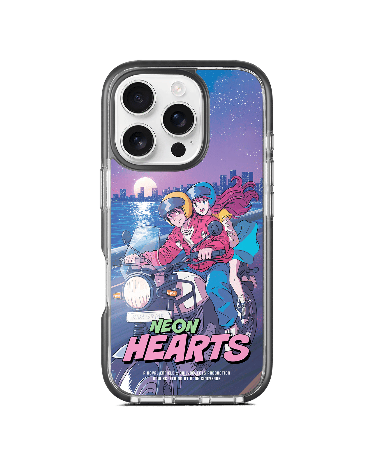 Neon Hearts Stride 3.0 MagSafe Case Cover For iPhone 16 Pro Max