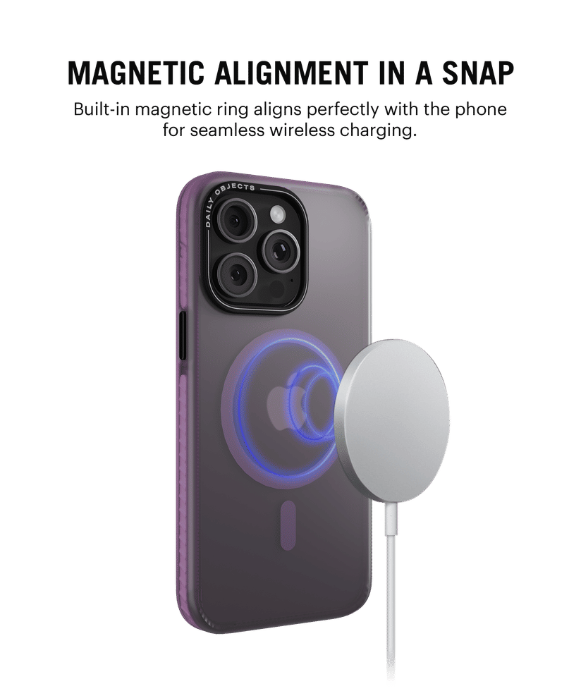 Purple Nimbus MagSafe Phone Case Cover For iPhone 15 Pro Max