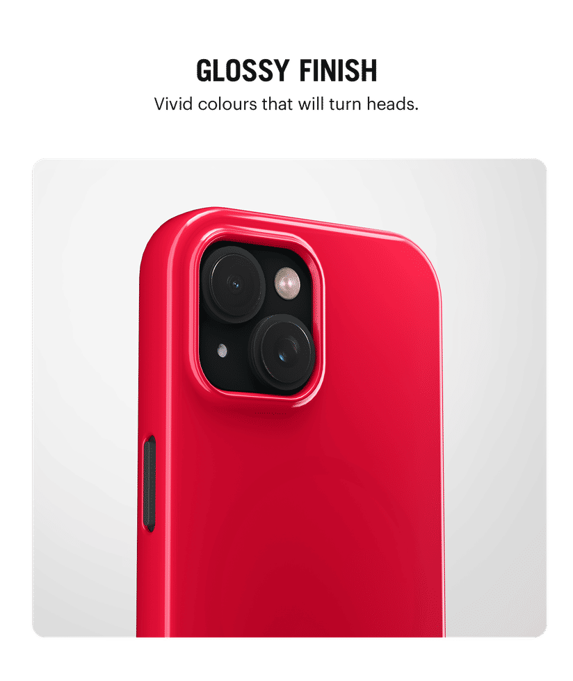 Red Enamel Bumper MagSafe iPhone 14 Case | Enamel Red - Iphone 14