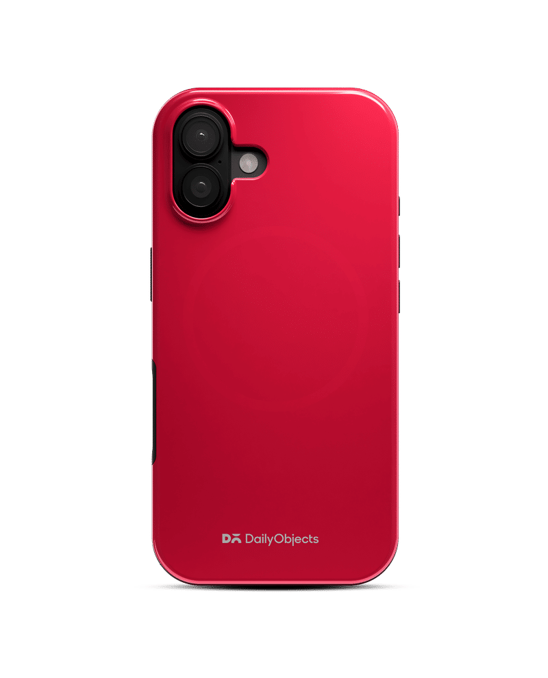 Red Enamel Bumper MagSafe iPhone 16 Plus Case