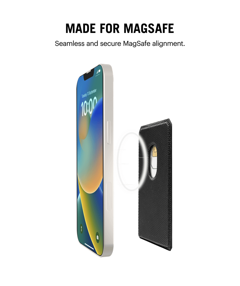 Stride Clear MagSafe Phone Case Cover Angle MagSafe Wallet