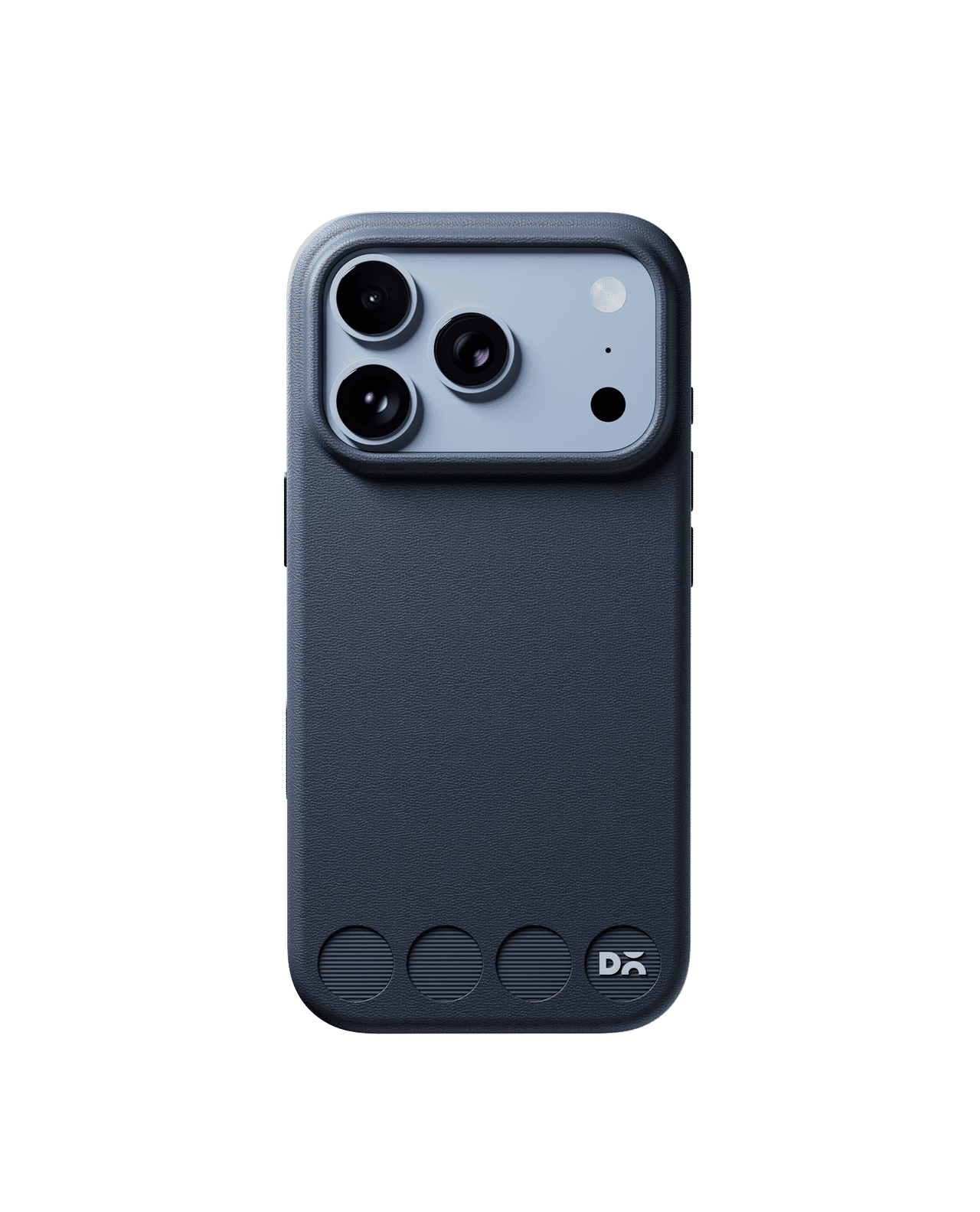 Twilight Blue Stack Leatherette Phone Case for iPhone 17 Pro