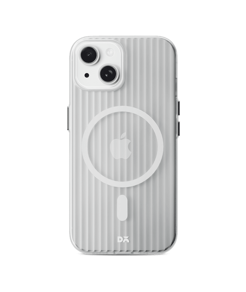 White Beam MagSafe Phone Case Cover for iPhone 15 Plus White