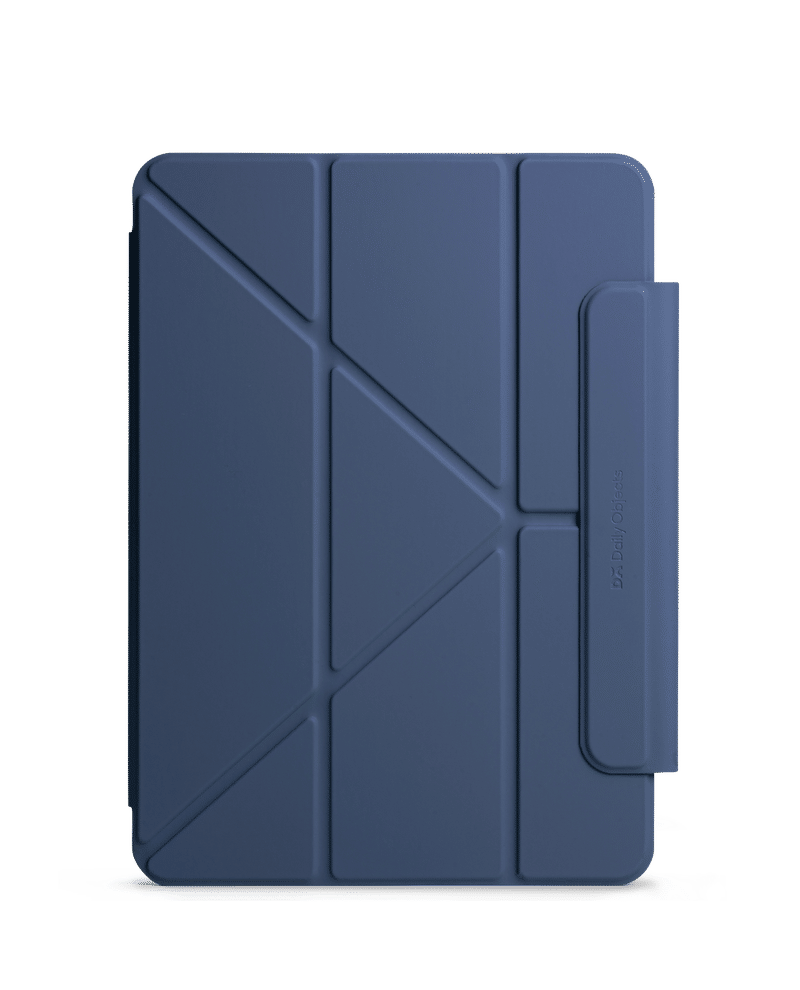 Atlantic Blue Pleat Y-Fold Magnetic iPad Case for iPad Pro 5 2021 12.9 Inch
