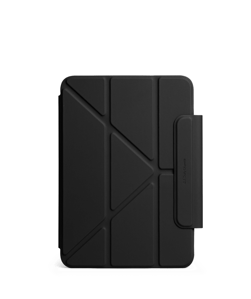 Black Pleat Y-Fold Magnetic iPad Case for iPad Mini 7 2024 8.3