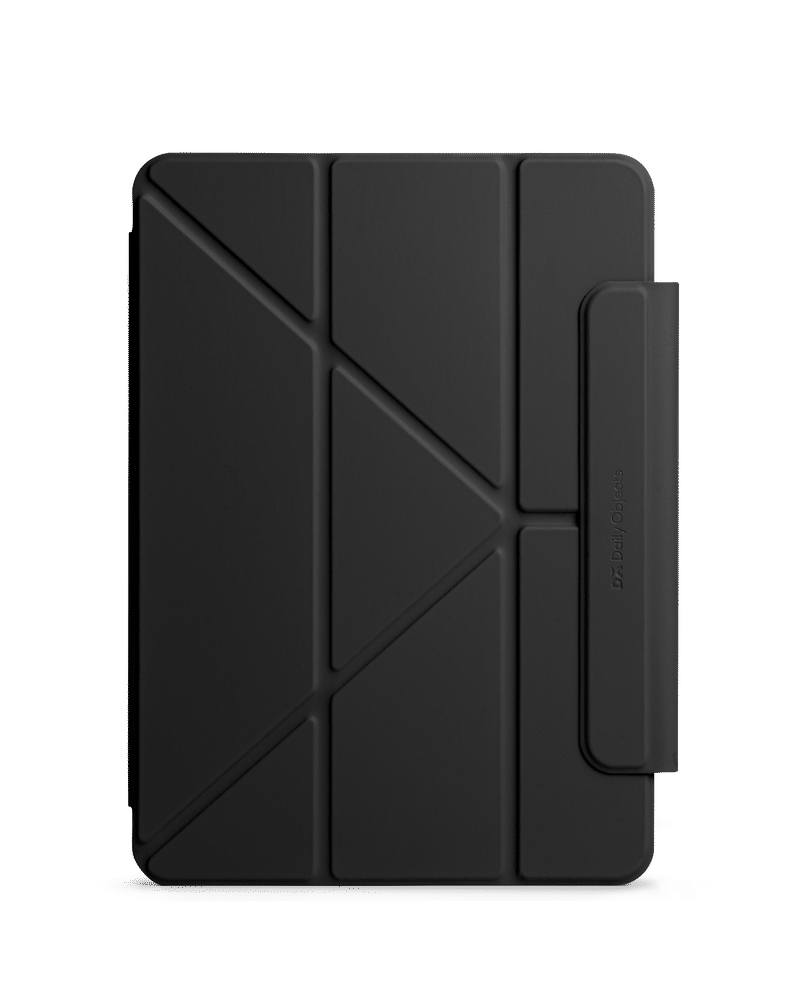 Black Pleat Y-Fold Magnetic iPad Case for iPad Pro 4 2020 12.9 Inch