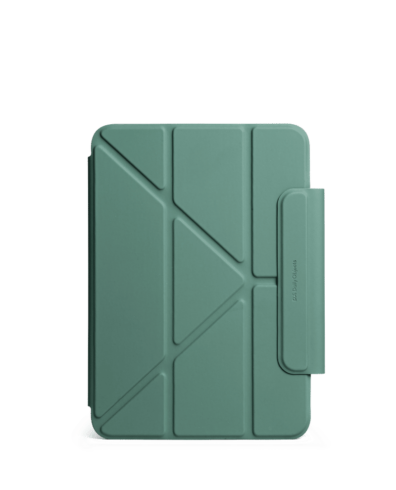 Sage Green Pleat Y-Fold Magnetic iPad Case for iPad Mini 6