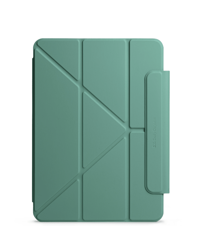 Sage Green Pleat Y-Fold Magnetic iPad Case for iPad Pro 6 2022 12.9 Inch