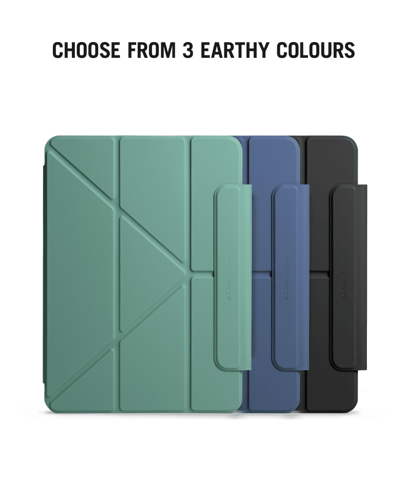 Sage Green Pleat Y-Fold Magnetic iPad Case for iPad Pro 7th Gen 13