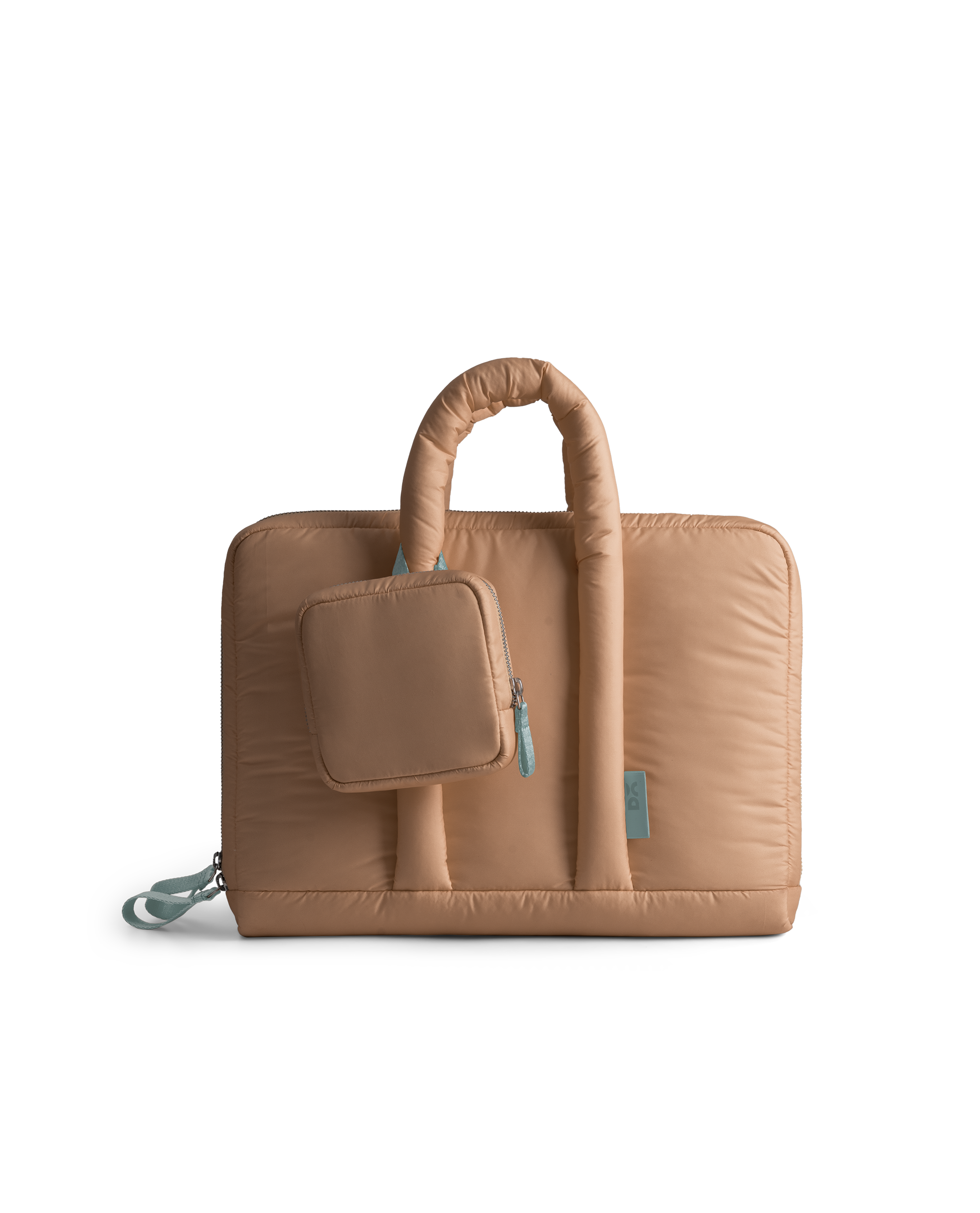 Brown Puft Laptop Bag
