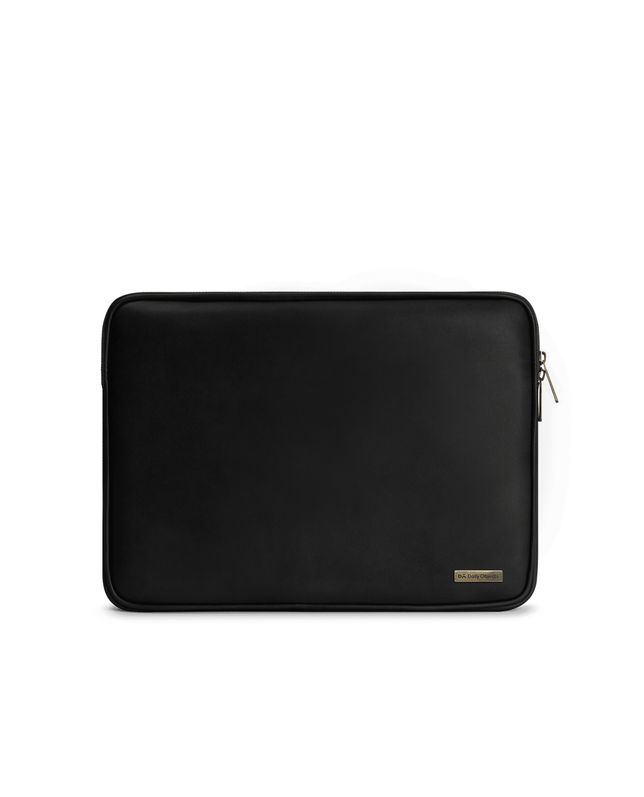 Black Vegan Leather Zippered Sleeve For Laptop/MacBook 33.02cm (13 inch)