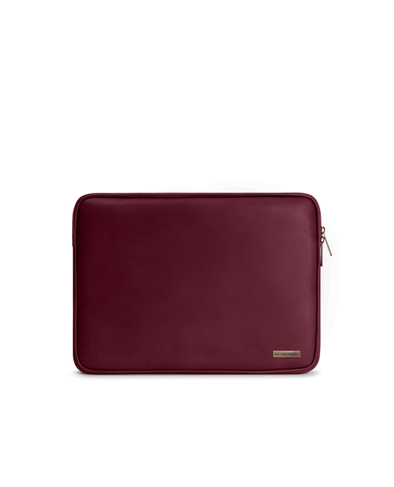 Burgundy Vegan Leather Zippered Sleeve For Laptop/MacBook 28cm (11 inch)