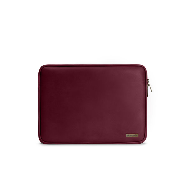 

DailyObjects Burgundy Vegan Leather Zippered Sleeve For Laptop/MacBook 35.56cm (14 inch)