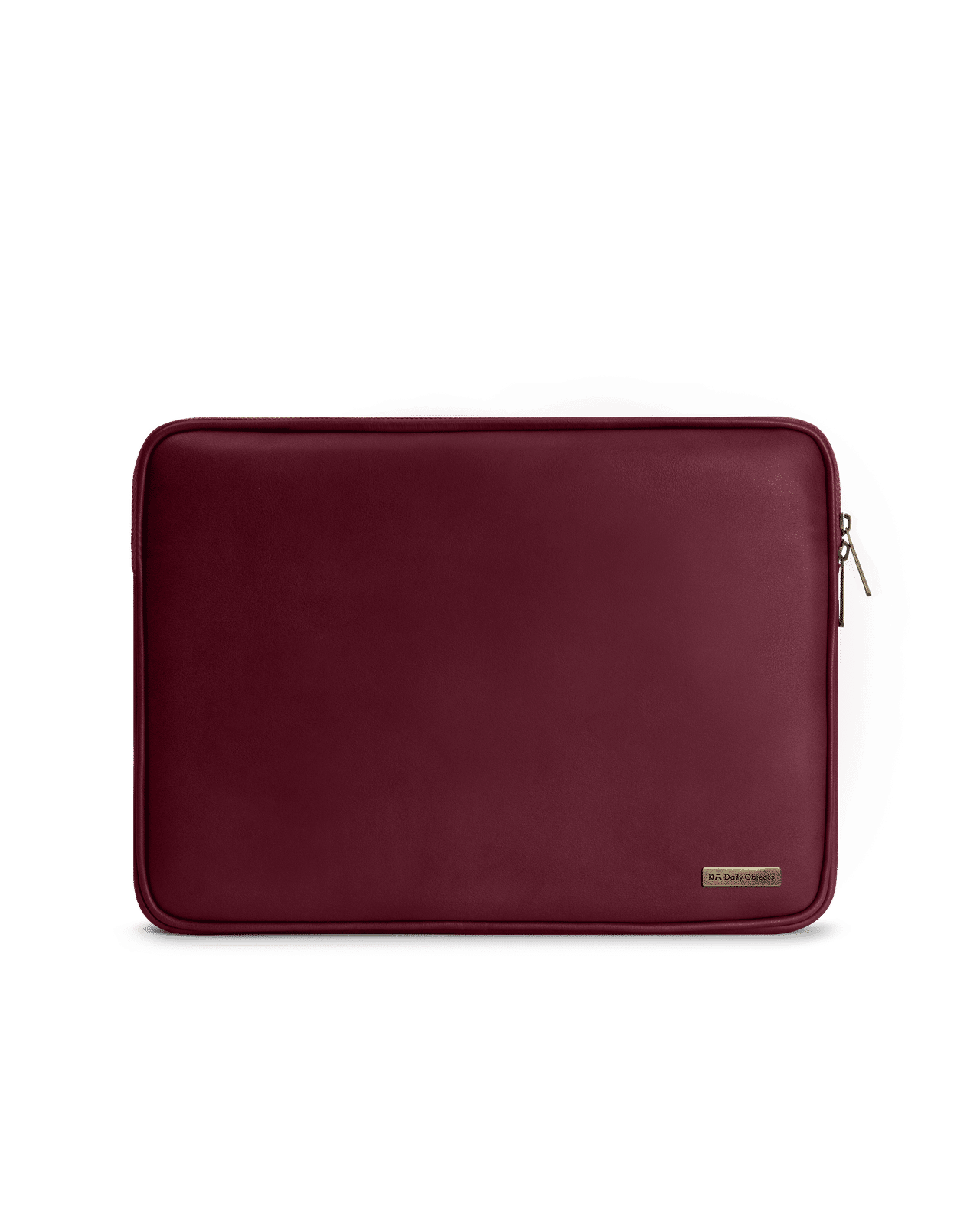 Burgundy Vegan Leather Zippered Sleeve For Laptop/MacBook 35.56cm (14 inch)