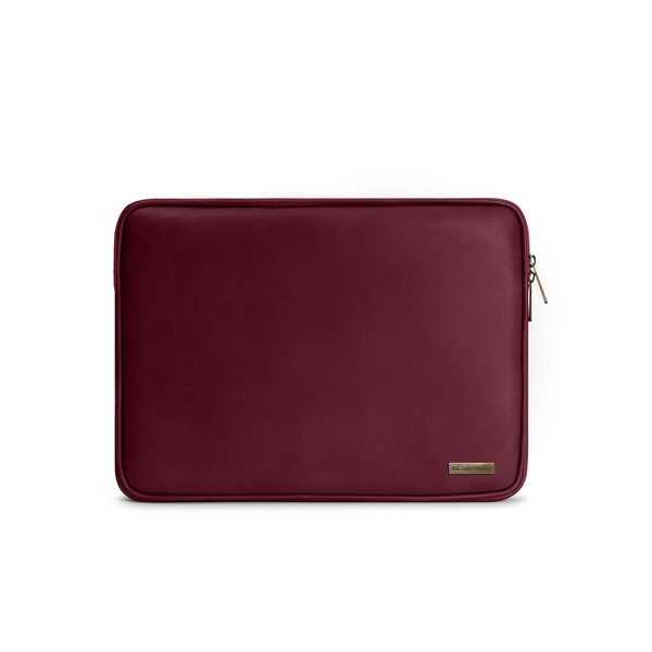 

DailyObjects Burgundy Vegan Leather Zippered Sleeve For Laptop/MacBook 38.01cm (15 inch)