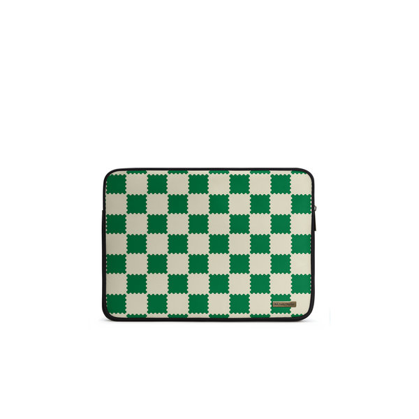 DailyObjects Green Checkerboard Zippered Sleeve For Laptop MacBook 28cm 11 inch