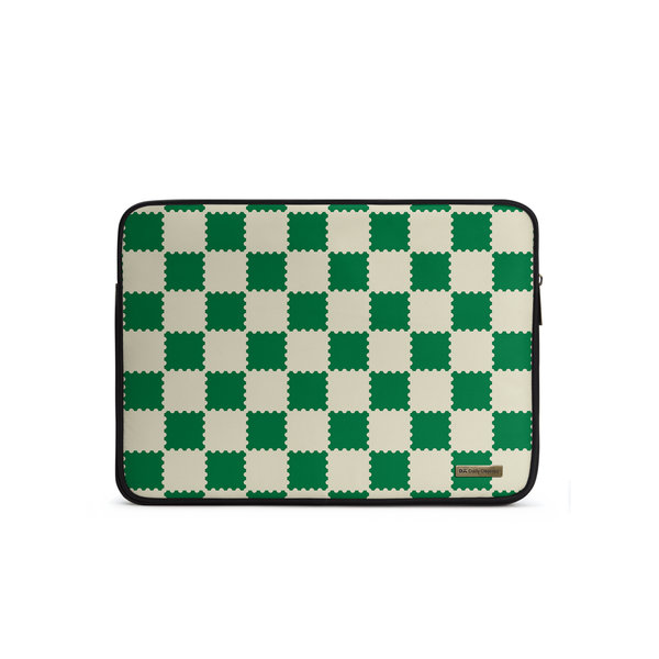 

DailyObjects Green Checkerboard Zippered Sleeve For Laptop/MacBook 38.01cm (15 inch)