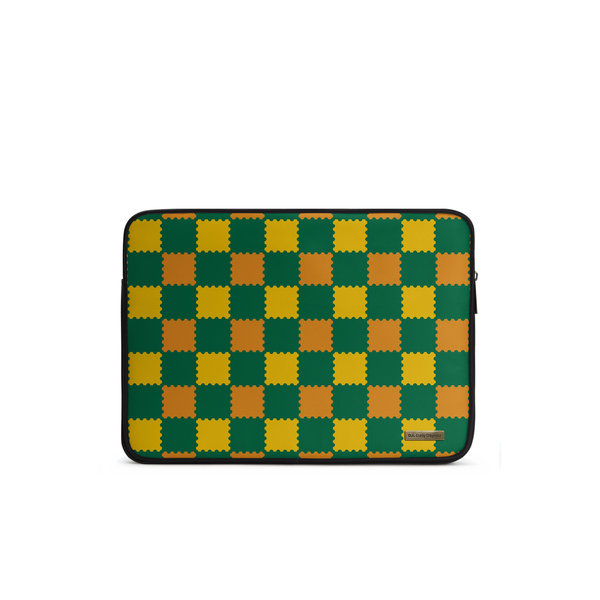 

DailyObjects Multi Green Checkerboard Zippered Sleeve For Laptop/MacBook 35.56cm (14 inch)