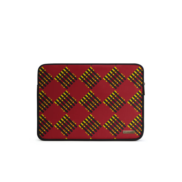 

DailyObjects Red Striped Checks Zippered Sleeve For Laptop/MacBook 35.56cm (14 inch)