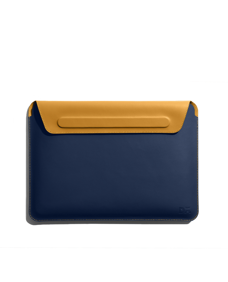 Space Blue-Mustard SnapOn Envelope Sleeve For Macbook Air/Pro 33.02cm (13 inch)