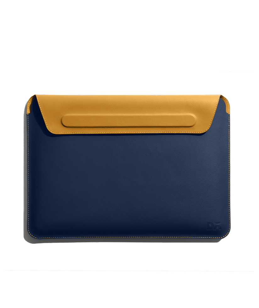 DailyObjects Space Blue-Mustard SnapOn Envelope Sleeve For Macbook