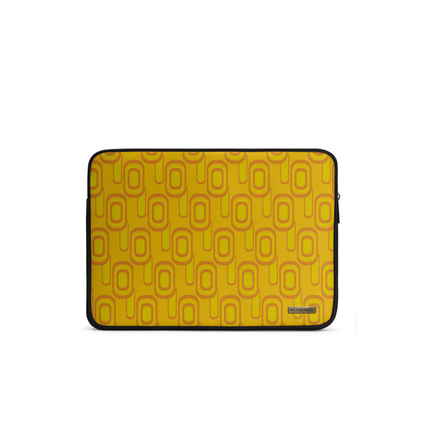 DailyObjects Squircle Yellow Zippered Sleeve For Laptop MacBook 35 56cm 14 inch