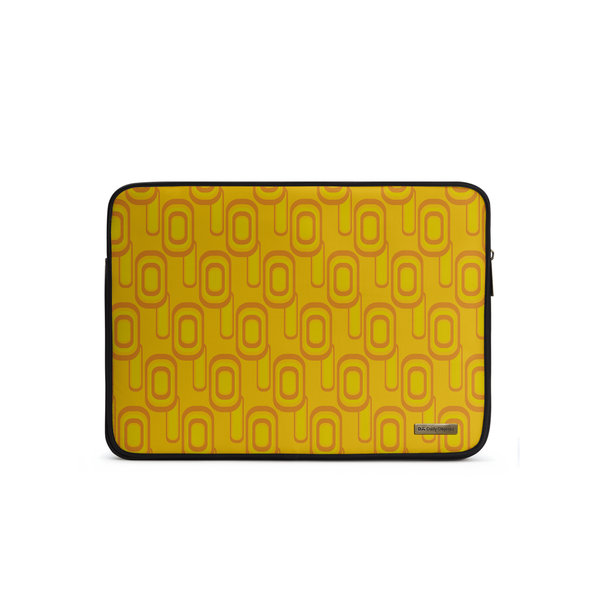 DailyObjects Squircle Yellow Zippered Sleeve For Laptop MacBook 38 01cm 15 inch